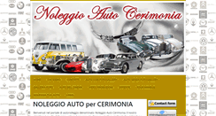Desktop Screenshot of noleggioautocerimonia.it